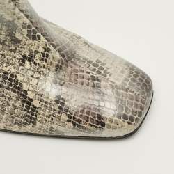 مملوكة مسبقًا حذاء بوت كاحل ستيوارت وايتزمان قماش وسويدى أسود مقاس 38.5