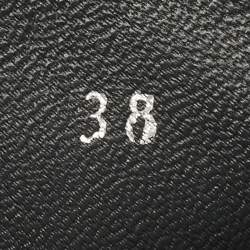 مملوكة مسبقًا حذاء بوت كاحل ستيوارت وايتزمان قماش وسويدى أسود مقاس 38.5