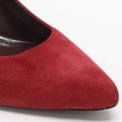 Pre Owned Stuart Weitzman Size 40 Red Suede Pumps