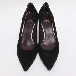 مملوكة مسبقًا Stuart Weitzman Size 39.5 Black Suede Pumps