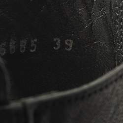 Pre Owned حذاء بوت للكاحل ستيوارت وايتزمان أوبنهاوس جلد أسود مقاس 39