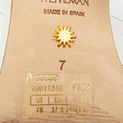 Pre Owned Stuart Weitzman Kristal Size 37.5 Transparent PVC Slide Sandals