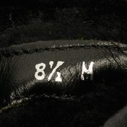 Pre Owned Stuart Weitzman Luge Size 39 Black Suede Mid Calf Boots