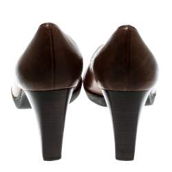 Stuart Weitzman Brown Leather Pumps Size 39.5