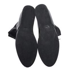 Stuart Weitzman Black Leather McKenzee Ankle Boots Size 38.5