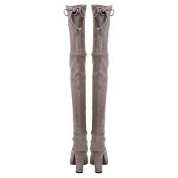 Stuart Weitzman Taupe Suede Highland Thigh High Boots Size 38