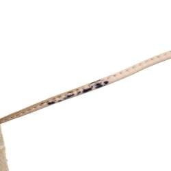 Stuart Weitzman Beige Canvas Lace Up Flat Platform Oxford Size 37