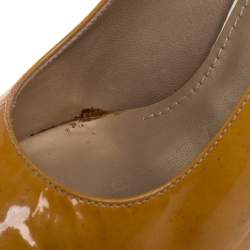 Stuart Weitzman Yellow Patent Leather Platform Pumps Size 37.5