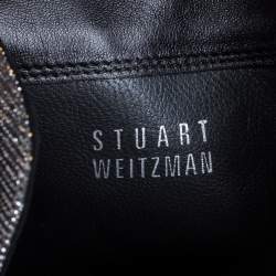 Stuart Weitzman Multicolor Lurex And Stretch Fabric Knee Length Boots Size 37.5