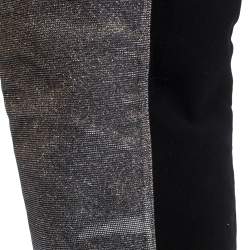 Stuart Weitzman Multicolor Lurex And Stretch Fabric Knee Length Boots Size 37.5