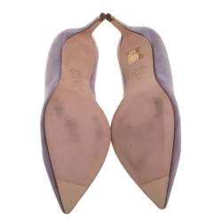 Stuart Weitzman Lilac Suede Pointed Toe Pumps Size 38