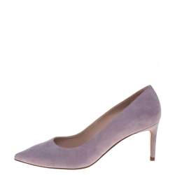 Stuart Weitzman Lilac Suede Pointed Toe Pumps Size 38