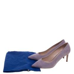 Stuart Weitzman Lilac Suede Pointed Toe Pumps Size 38