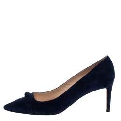 Stuart Weitzman Blue Suede Pointed Pumps Size 40