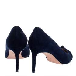 Stuart Weitzman Blue Suede Pointed Pumps Size 40