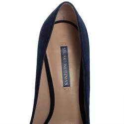 Stuart Weitzman Blue Suede Pointed Pumps Size 40