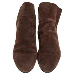 Stuart Weitzman Brown Suede Sprite Slouch Booties Size 39.5