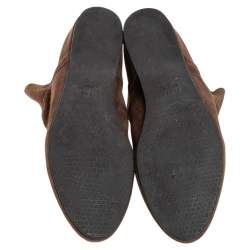 Stuart Weitzman Brown Suede Sprite Slouch Booties Size 39.5