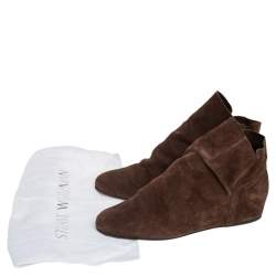 Stuart Weitzman Brown Suede Sprite Slouch Booties Size 39.5