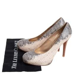 Stuart Weitzman Two Tone Watersnake Platform Pumps Size 39