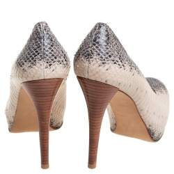 Stuart Weitzman Two Tone Watersnake Platform Pumps Size 39