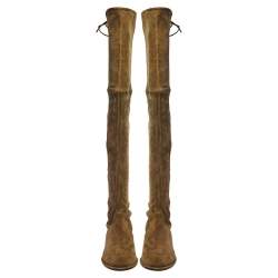 Stuart Weitzman Green Suede Highland Over The Knee Boots Size 40