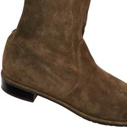 Stuart Weitzman Green Suede Highland Over The Knee Boots Size 40