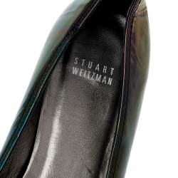 Stuart Weitzman Black Patent Leather Ballet Flats Size 39.5