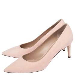 Stuart Weitzman Light Peach Suede Pointed Toe Pumps Size 36