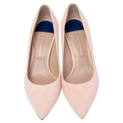 Stuart Weitzman Light Peach Suede Pointed Toe Pumps Size 36