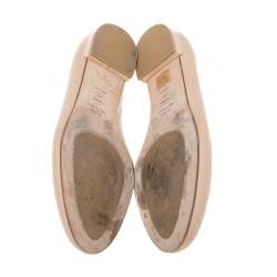 Stuart Weitzman Beige Leather Ballet Flats Size 37.5