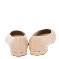 Stuart Weitzman Beige Leather Ballet Flats Size 37.5