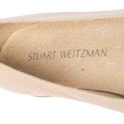 Stuart Weitzman Beige Leather Ballet Flats Size 37.5