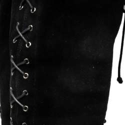 Stuart Weitzman Black  Suede Urban Over-The-Knee Boots Size 42