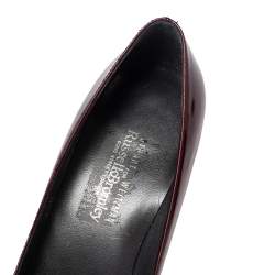 Stuart Weitzman Burgundy Patent Leather Round Toe Pumps Size 37