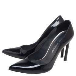 Stuart Weitzman Black Patent Leather Pointed Toe Pumps Size 39