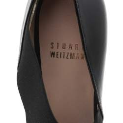 Pre Owned Stuart Weitzman Black Leather D'Orsay Pumps Size 37
