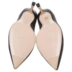 Stuart Weitzman Dark Grey Suede Leigh Pointed Toe Pumps Size 39