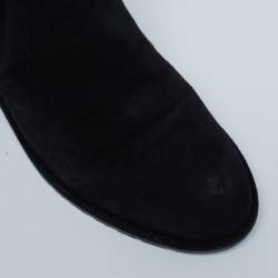 Stuart Weitzman Black Suede Over The Knee Boots Size 34.5