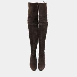 Stuart Weitzman Brown Suede Over The Knee Boots Size 35