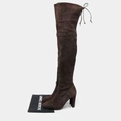 Stuart Weitzman Brown Suede Over The Knee Boots Size 35