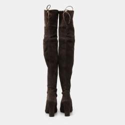 Stuart Weitzman Brown Suede Over The Knee Boots Size 35