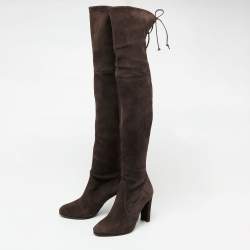 Stuart Weitzman Brown Suede Over The Knee Boots Size 35