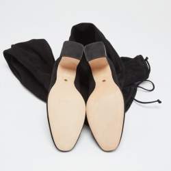 Pre Owned Stuart Weitzman Black  Suede Hiline Over-The-Knee Boots Size 37