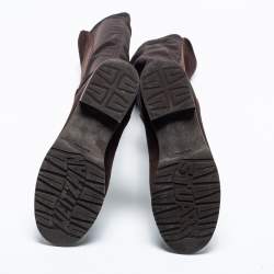 Stuart Weitzman Brown Suede Knee Length Boots Size 34.5