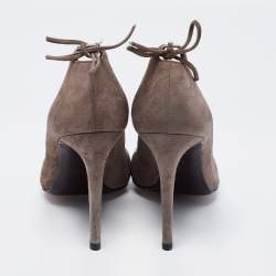 Pre Owned حذاء كعب عالي ستيوارت وايتزمان بيكابو سويدي رصاصي مقاس 38