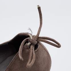 Pre Owned حذاء كعب عالي ستيوارت وايتزمان بيكابو سويدي رصاصي مقاس 38