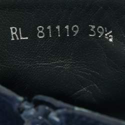 Pre Owned حذاء بوت للكاحل ستيوارت وايتزمان سويدي أزرق كحلي مقاس 39.5