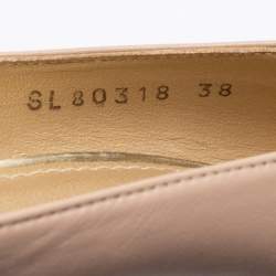 Stuart Weitzman Beige Leather Platform Pumps Size 38