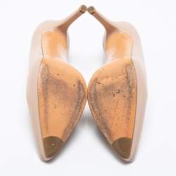 Stuart Weitzman Beige Leather Platform Pumps Size 38